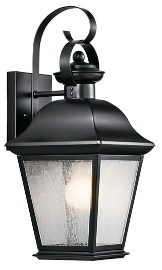 Mount Vernon One Light Outdoor Wall Mount in Black (12|9708BK)