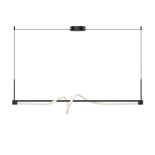 Cursive LED Pendant in Black (347|LP95354-BK)
