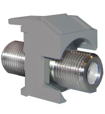 adorne Video F-Connector in Magnesium (246|ACNRFCM1)