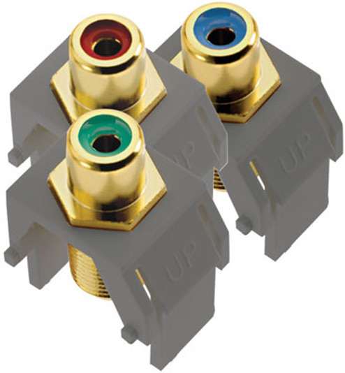 Adorne Component Video Rca To F Kit in Magnesium (246|ACRGBRCAFM1)