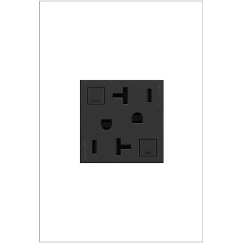 Adorne Duplex Self-Test GFCI Receptacles in Graphite (246|AGFTR2202G4)