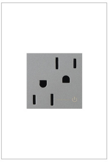 adorne 15A Tamper-Resistant Half-Controlled Outlet in Magnesium (246|ARCH152M10)