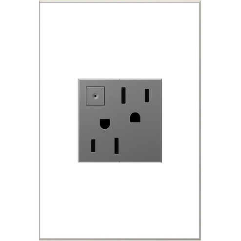 Adorne Energy-Saving On/Off Outlet in Magnesium (246|ARPS152M4)