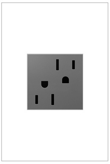 adorne 15A Dual Tamper-Resistant Outlet in Magnesium (246|ARTR152M4)