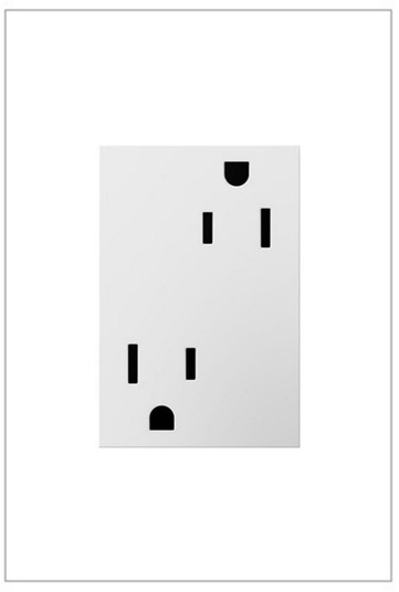 Adorne Tamper-Resistant Outlet, Plus Size in White (246|ARTR153W4)