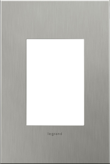 Adorne Wall Plate in Brushed Stainless Steel (246|AWC1G3BS4)