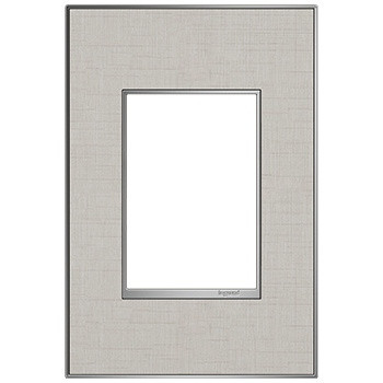 adorne One-Gang-Plus Screwless Wall Plate in True Linen (246|AWM1G3TL4)