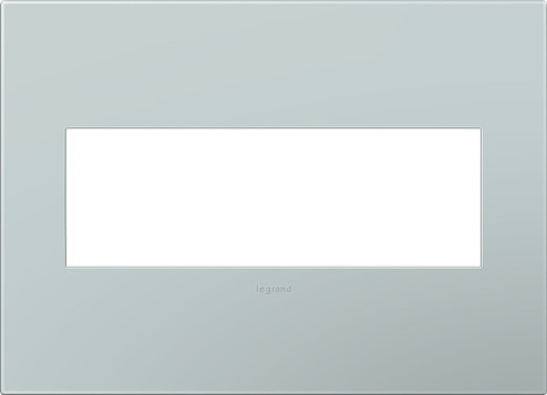 adorne Three-Gang Screwless Wall Plate in Pale Blue (246|AWP3GBL4)