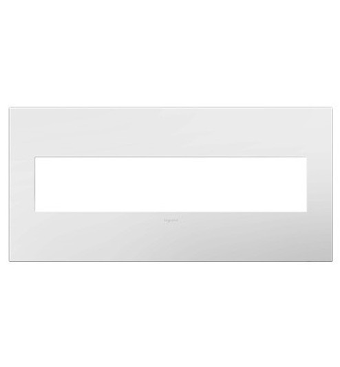 Adorne Five-Gang Screwless Wall Plate with Microban in White (246|AWP5GWHW1)