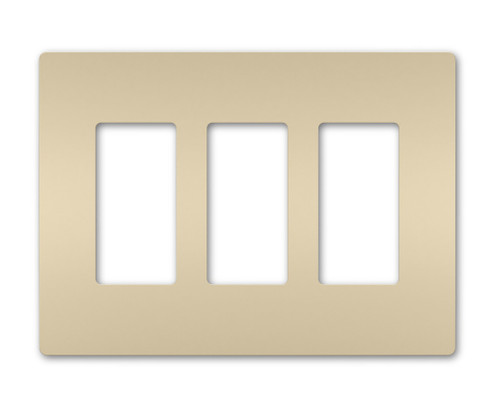radiant Three-Gang Screwless Wall Plate in Ivory (246|RWP263I)