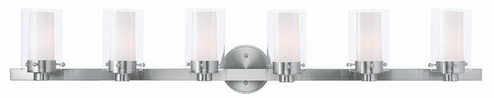 Manhattan Six Light Bath Vanity in Brushed Nickel (107|15456-91)