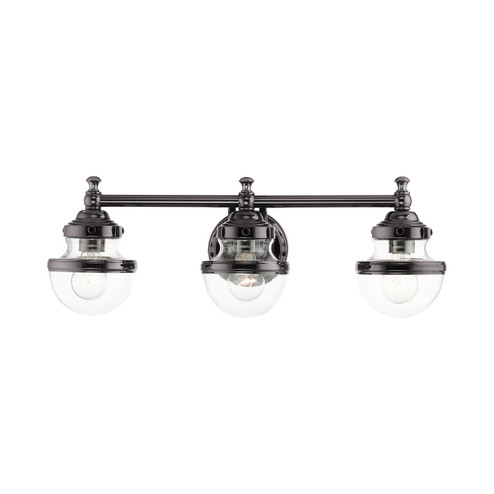 Oldwick Three Light Vanity in Polished Black Chrome (107|17413-46)