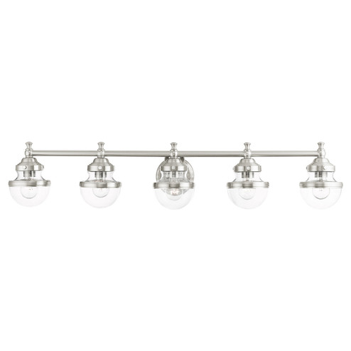 Oldwick Five Light Vanity in Brushed Nickel (107|17415-91)