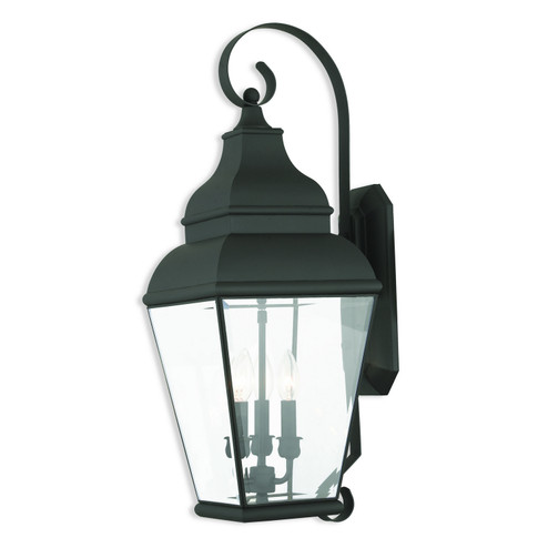 Exeter Three Light Outdoor Wall Lantern in Black (107|2593-04)
