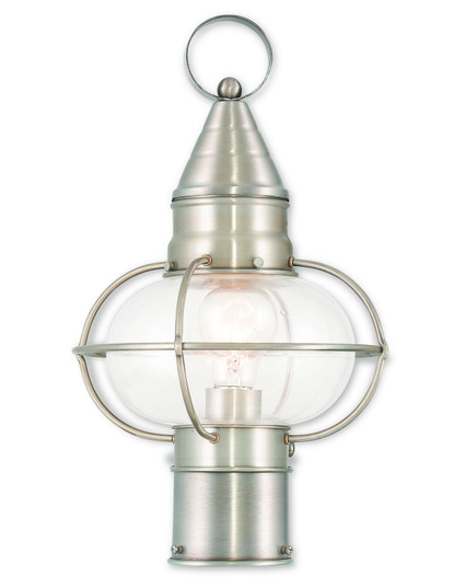 Newburyport One Light Outdoor Post-Top Lanterm in Brushed Nickel (107|26902-91)