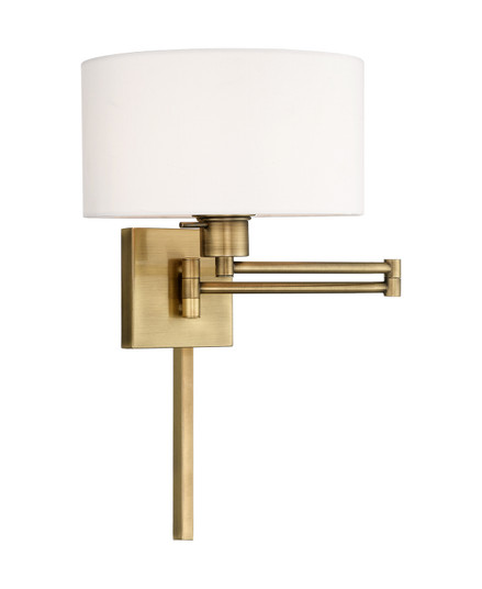 Swing Arm Wall Lamps One Light Swing Arm Wall Lamp in Antique Brass (107|40036-01)