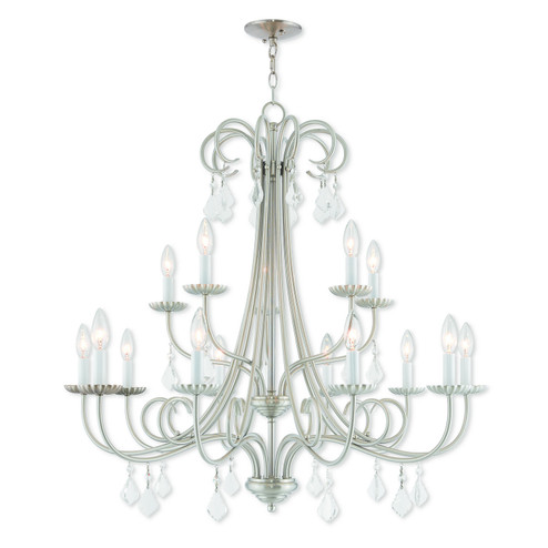 Daphne 15 Light Foyer Chandelier in Brushed Nickel (107|40879-91)