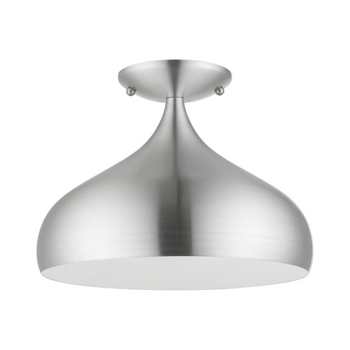 Amador One Light Semi-Flush Mount in Brushed Aluminum (107|41050-66)
