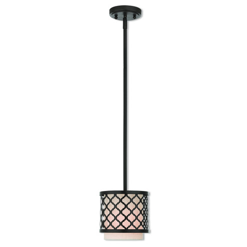 Arabesque One Light Mini Pendant in English Bronze (107|41118-92)