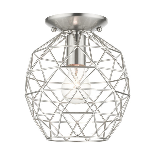 Paxten One Light Flush Mount in Brushed Nickel (107|46598-91)