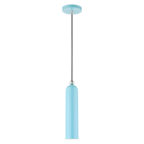 Ardmore One Light Pendant in Shiny Baby Blue w/ Polished Chromes (107|46751-74)