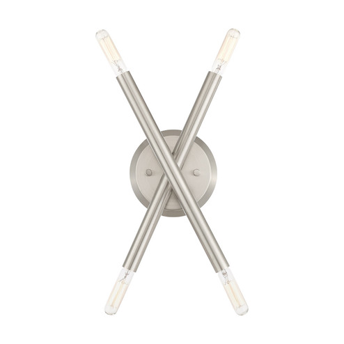 Soho Four Light Wall Sconce in Brushed Nickel (107|46772-91)