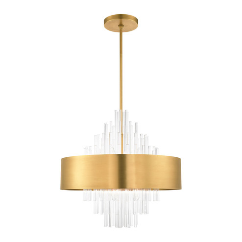 Orenburg Ten Light Chandelier in Natural Brass (107|48876-08)