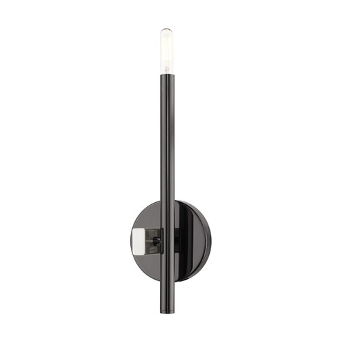 Denmark One Light Wall Sconce in Black Chrome w/ Brushed Nickels (107|49341-46)