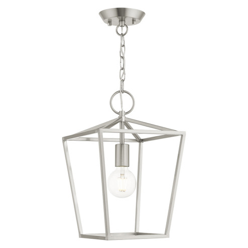 Devone One Light Convertible Semi Flush/Lantern in Brushed Nickel (107|49432-91)