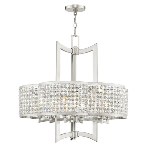 Grammercy Six Light Chandelier in Brushed Nickel (107|50576-91)