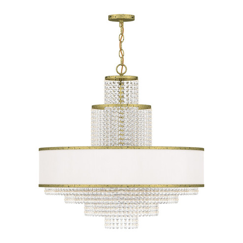 Prescott Eight Light Chandelier in Hand Applied Winter Gold (107|50788-28)