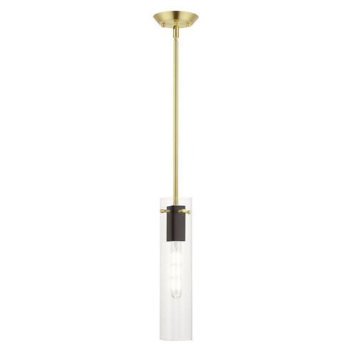 Beckett One Light Pendant in Satin Brass & Bronze (107|51160-12)
