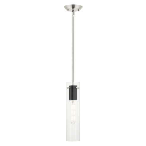 Beckett One Light Pendant in Brushed Nickel & Black (107|51160-91)
