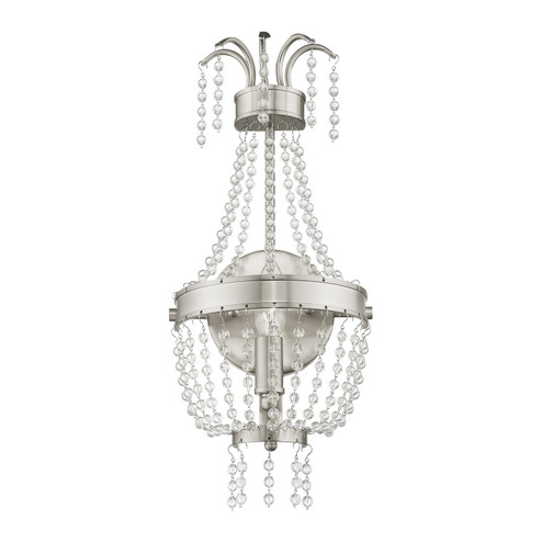 Valentina One Light Wall Sconce in Brushed Nickel (107|51872-91) Valentina One Light Wall Sconce in Brushed Nickel (107|51872-91)