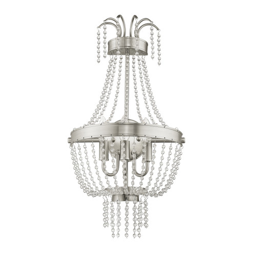 Valentina Three Light Wall Sconce in Brushed Nickel (107|51874-91)