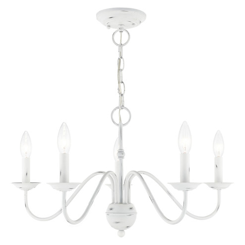 Windsor Five Light Chandelier in Antique White (107|52165-60)