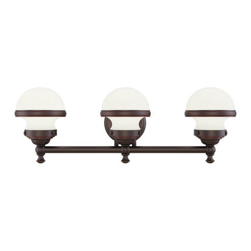 Oldwick Three Light Bath Vanity in Hand Applied Olde Bronze (107|5713-67)