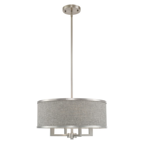 Park Ridge Four Light Pendant in Brushed Nickel (107|60424-91)