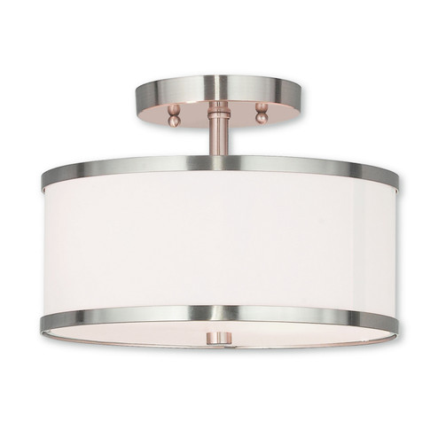 Park Ridge Two Light Ceiling Mount in Brushed Nickel (107|62626-91)