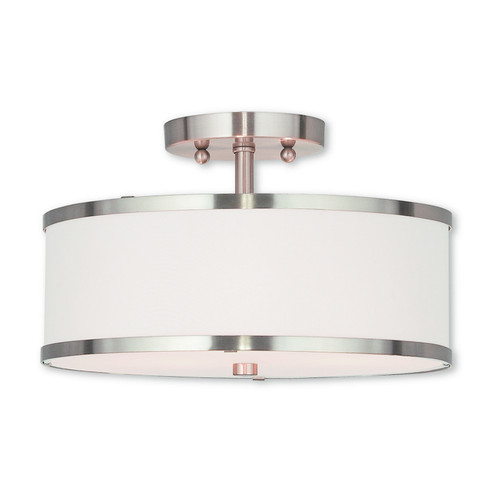 Park Ridge Two Light Ceiling Mount in Brushed Nickel (107|62627-91)