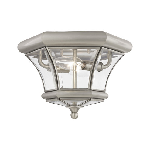 Monterey Two Light Outdoor Ceiling Mount in Brushed Nickel (107|7052-91)