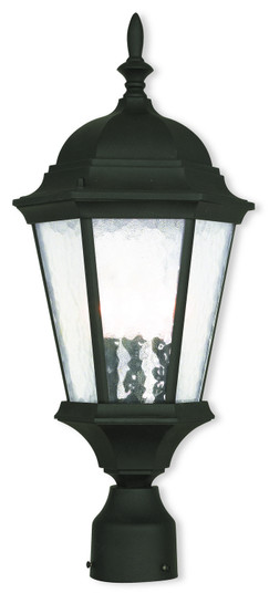 Hamilton Three Light Post-Top Lanterm in Textured Black (107|75468-14)