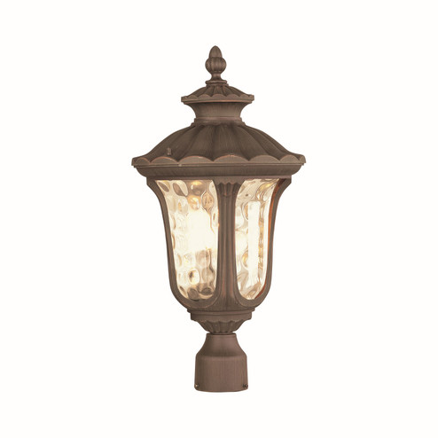 Oxford Three Light Post-Top Lanterm in Hand Applied Imperial Bronze (107|7659-58)