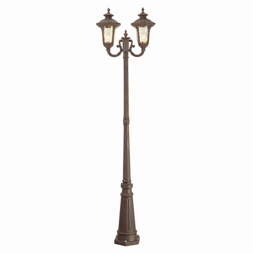 Oxford Two Light Outdoor Post Mount in Hand Applied Imperial Bronze (107|7660-58)
