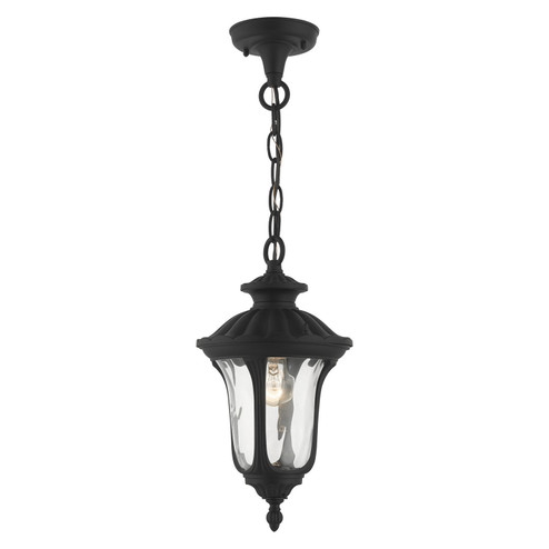 Oxford One Light Outdoor Pendant in Textured Black (107|7849-14)