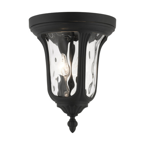 Oxford Two Light Outdoor Ceiling Mount in Textured Black (107|7861-14)