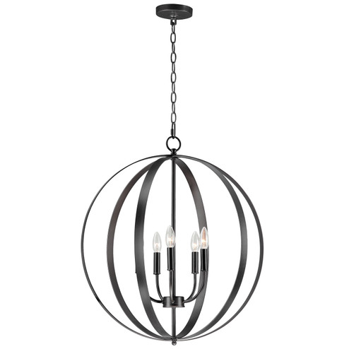 Provident Five Light Chandelier in Black (16|10032BK)