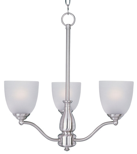 Stefan Three Light Chandelier in Satin Nickel (16|10064FTSN)