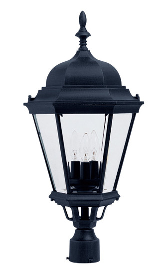 Westlake Three Light Outdoor Pole/Post Lantern in Black (16|1007BK)
