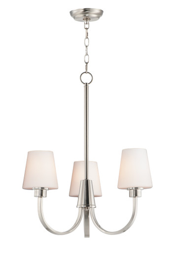 Shelter Three Light Chandelier in Satin Nickel (16|11823SWSN) Shelter Three Light Chandelier in Satin Nickel (16|11823SWSN)
